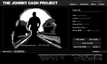 The Johnny Cash Project - users contribute frames for the video