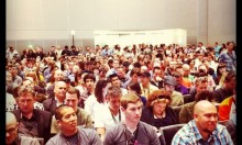 Crowd at SXSW agency talk (via @malbonnington)